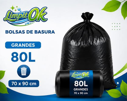 Bolsa de basura 70X90 cm - Rollo 10 Unidades